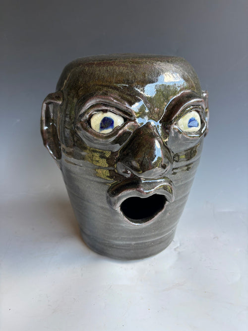 10" Grace Hewell Birdhouse face jug