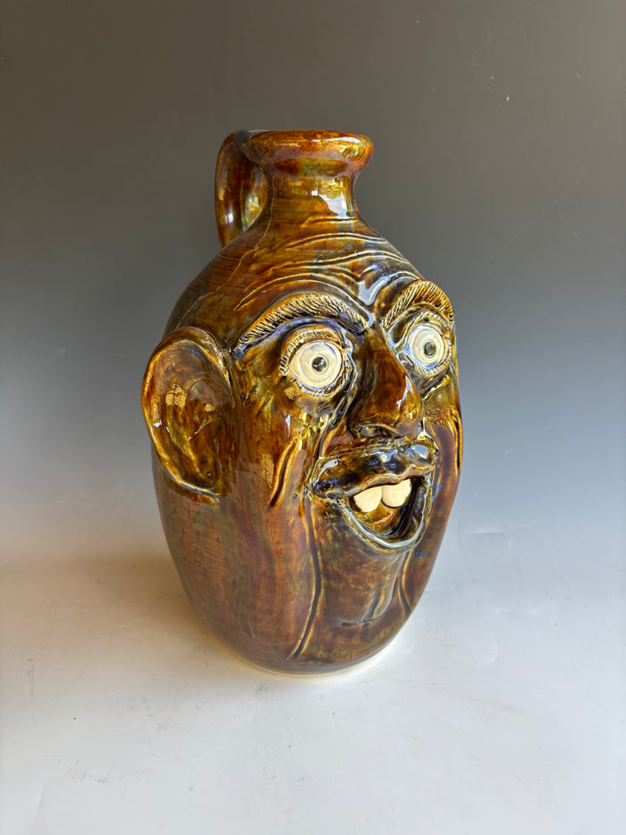 10" Steve Turpin Face Jug