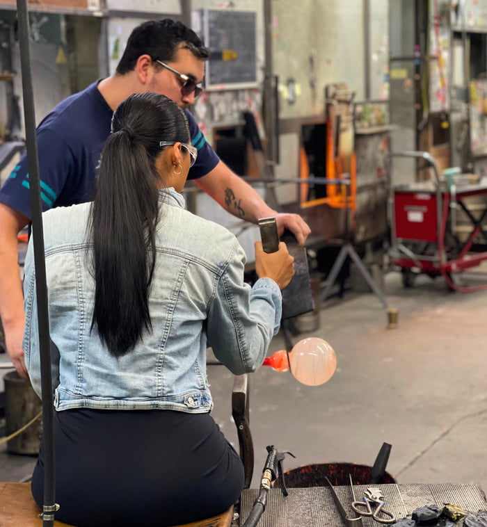 learning how to glass blow