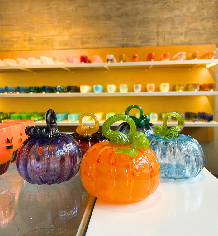 10.9.26  Madrona pumpkin glassblowing | glassybaby