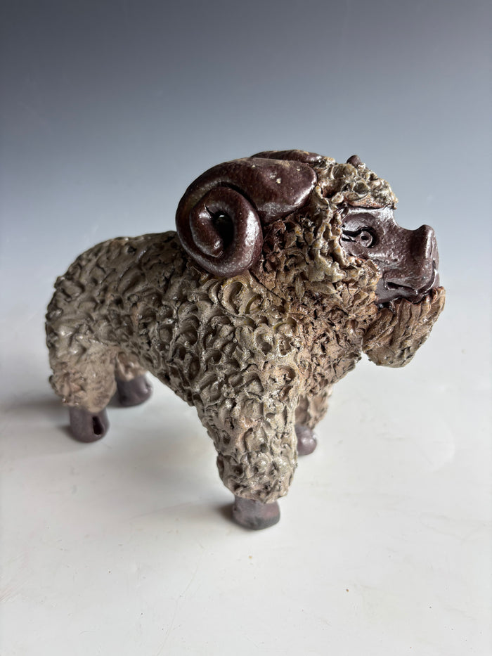 5" Billy Ray Hussey Ram Early signed BH Owens