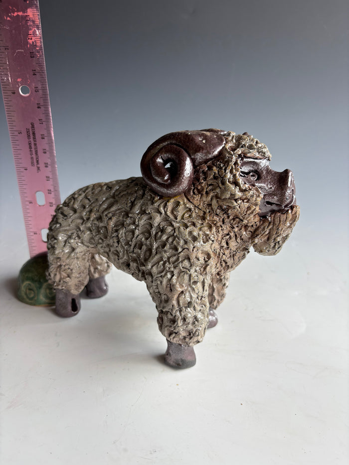 5" Billy Ray Hussey Ram Early signed BH Owens