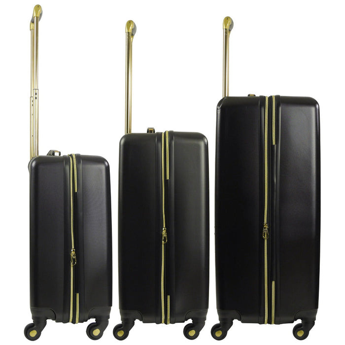 Addie Hardside Spinner 3-Piece Luggage Set - expansion zipper