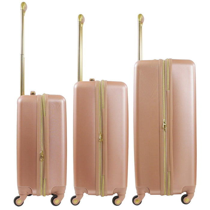 Addie Hardside Spinner 3-Piece Luggage Set - expansion zipper