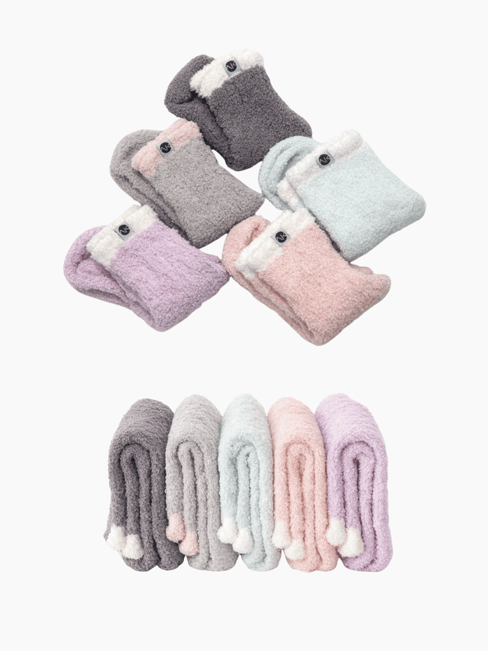 AK Cozy Crew Socks (5 pairs set)