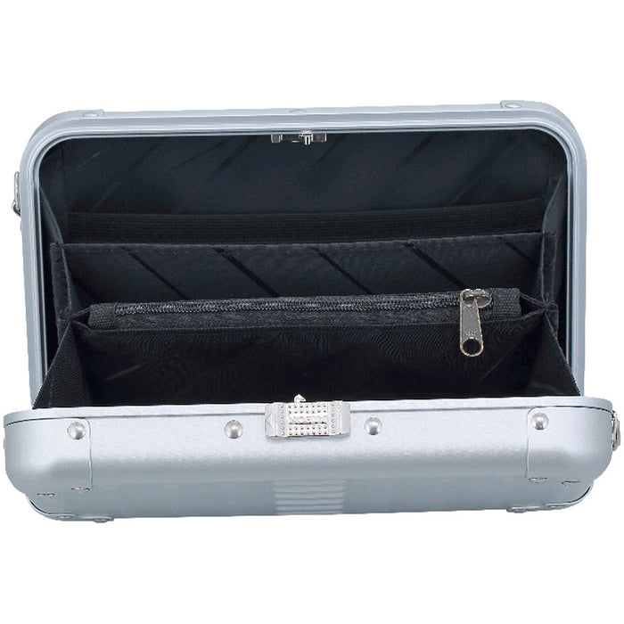 Aleon Aluminum Mini Cross Body - Frontside Opened Platinum