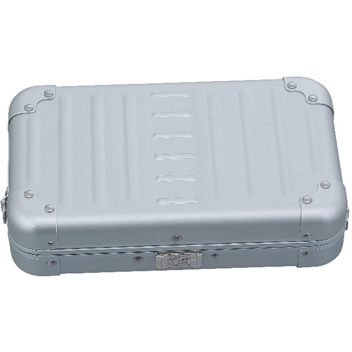 Aleon Aluminum Mini Cross Body - Closed Platinum