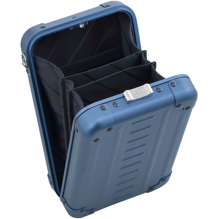 Aleon Aluminum Vertical Mini Cross Body - Open Sapphire
