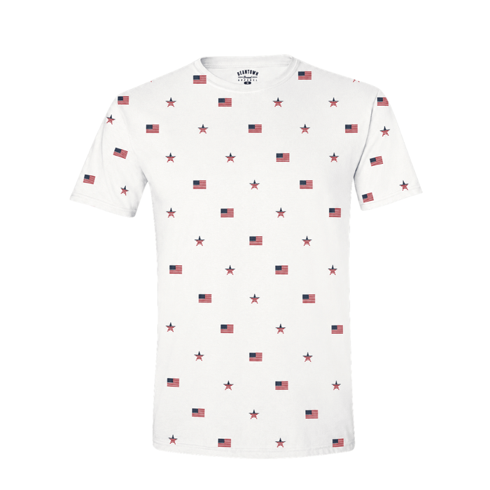 American Flag - Crewneck T-Shirt