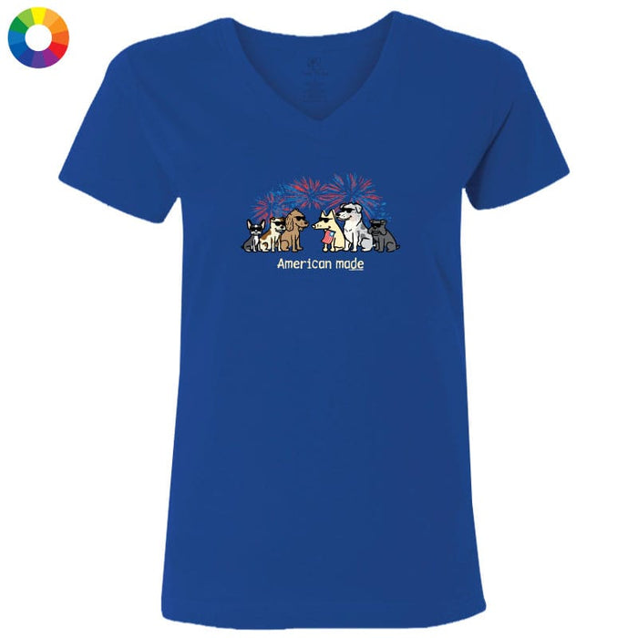 American Made - Ladies T-Shirt V-Neck