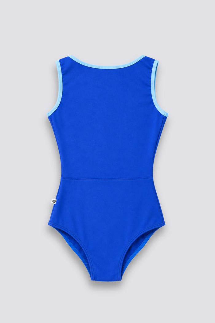 ANA AK2in1 Boatneck Leotard in Motley · Bluetide