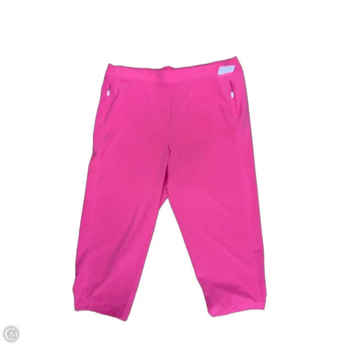 Athletic Capris By Chicos In Pink, Size: Xl