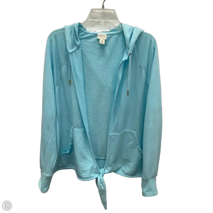 Athletic Jacket By Zenergy By Chicos In Blue, Size: L