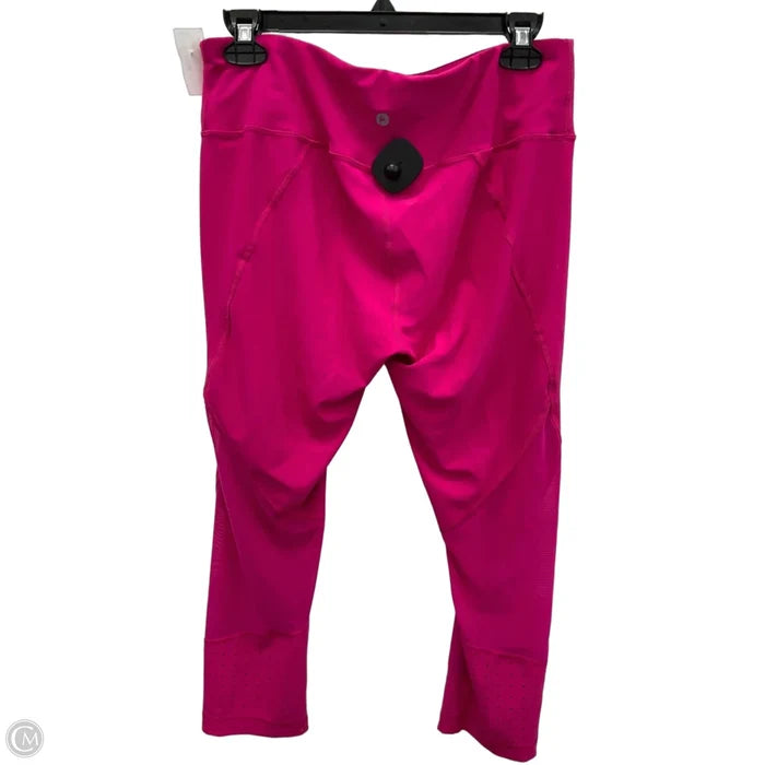 Athletic Leggings By 90 Degrees By Reflex In Pink, Size: L
