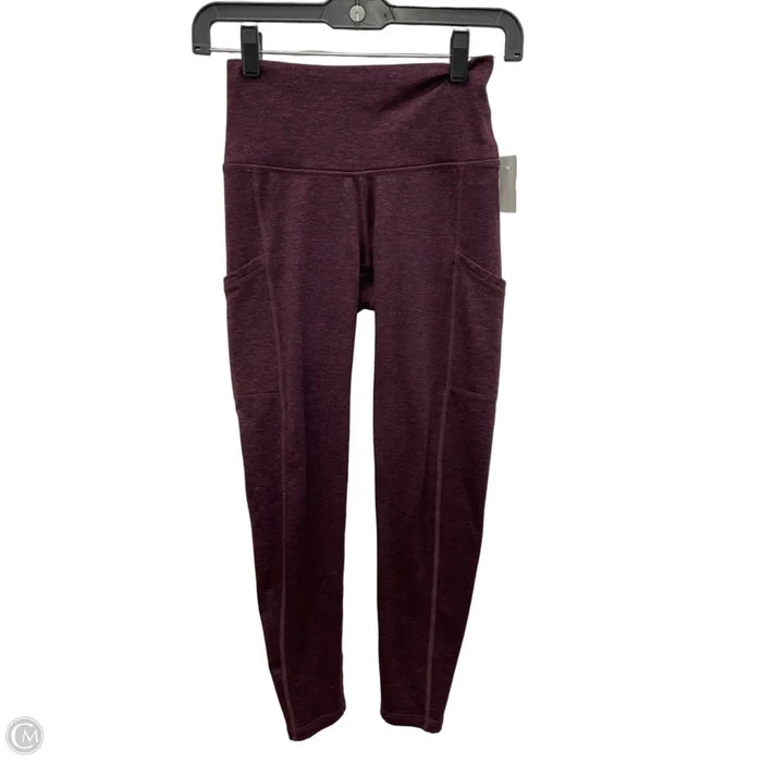 Athletic Leggings By Aerie In Maroon, Size: S