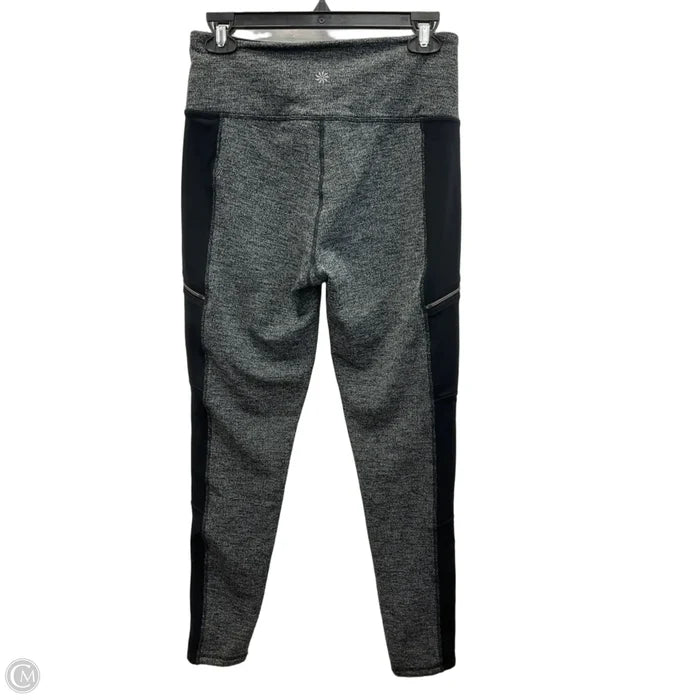 Athletic Leggings By Athleta In Grey, Size: M