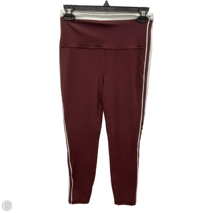 Athletic Leggings By Athleta In Maroon, Size: S