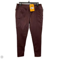 Athletic Leggings By Carhartt In Maroon, Size: M