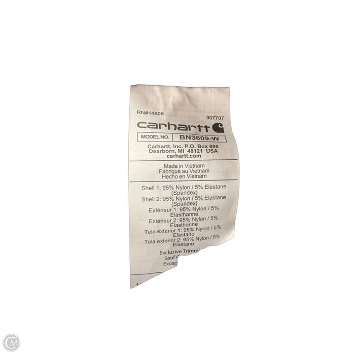 Athletic Leggings By Carhartt In Maroon, Size: M