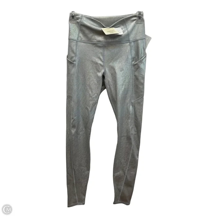 Athletic Leggings By Fabletics In Silver, Size: S