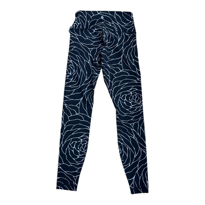 Athletic Leggings By Lululemon In Black & White, Size:S