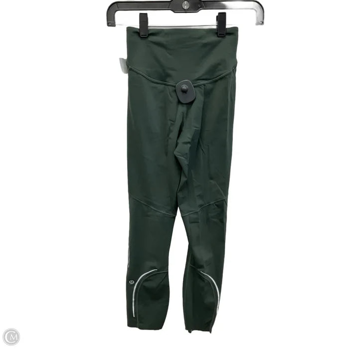 Athletic Leggings By Lululemon In Green, Size: Xs