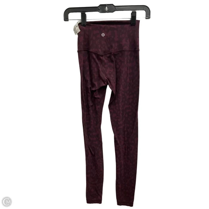 Athletic Leggings By Lululemon In Purple, Size: Xs