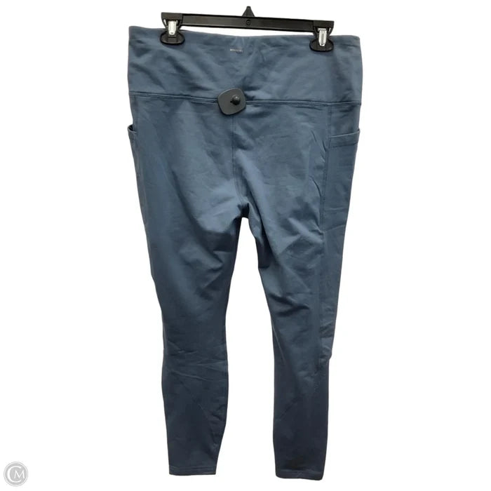 Athletic Leggings By Mondetta In Blue, Size: Xl