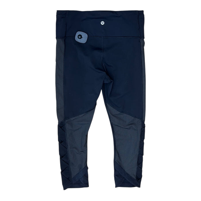 Athletic Leggings Capris By Lululemon In Black, Size:4