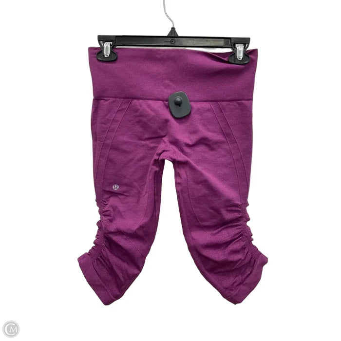 Athletic Leggings Capris By Lululemon In Purple, Size: 6