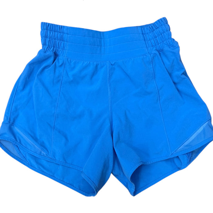 Athletic Shorts By Lululemon In Blue, Size:2
