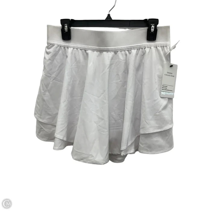 Athletic Skort By 90 Degrees By Reflex In White, Size: Xl