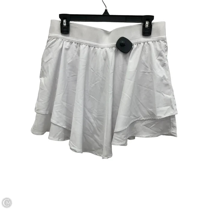 Athletic Skort By 90 Degrees By Reflex In White, Size: Xl