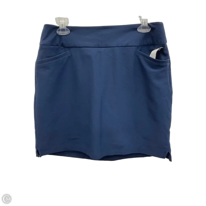 Athletic Skort By Adidas In Blue, Size: L