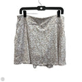 Athletic Skort By Adidas In Tan & White, Size: L