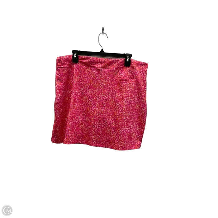 Athletic Skort By Pebble Beach In Snakeskin Print, Size: S