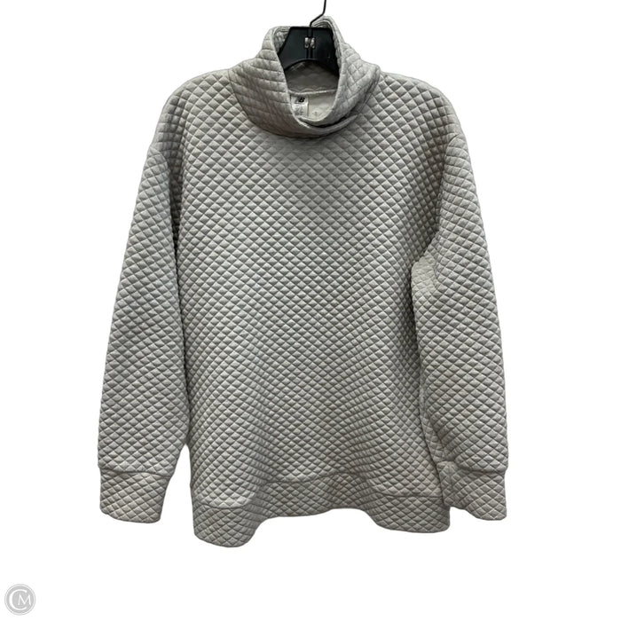 Athletic Sweatshirt Collar By New Balance In Grey, Size: Xl
