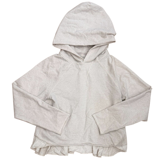 Athletic Sweatshirt Hoodie By Lululemon In Beige, Size:L