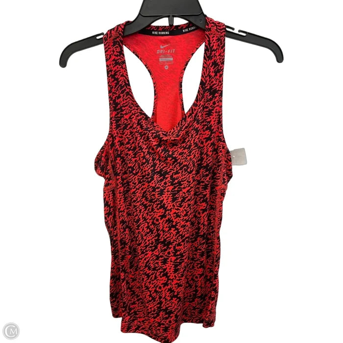 Athletic Tank Top By Nike Apparel In Red, Size: M