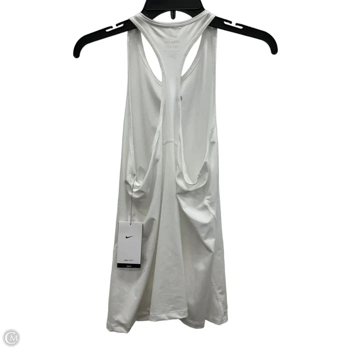 Athletic Tank Top By Nike In White, Size: L