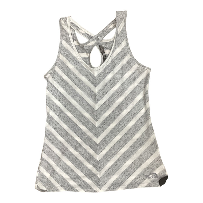 Athletic Tank Top By The North Face In Grey & White, Size:Sp