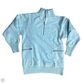 Athletic Top Long Sleeve Collar By Anthropologie In Teal, Size: Xs