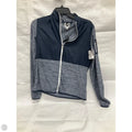 Athletic Top Long Sleeve Collar By Cmc In Blue, Size: Xs