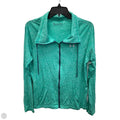 Athletic Top Long Sleeve Collar By Under Armour In Green, Size: L