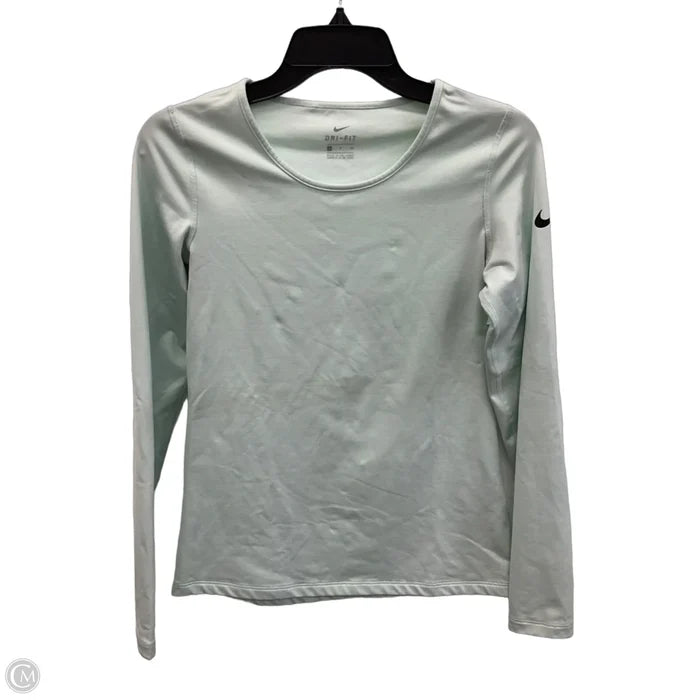 Athletic Top Long Sleeve Crewneck By Nike In Blue, Size: S