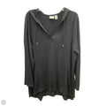 Athletic Top Long Sleeve Hoodie By Chicos In Black, Size: Xl