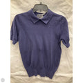 Athletic Top Short Sleeve By Cma In Navy, Size: M