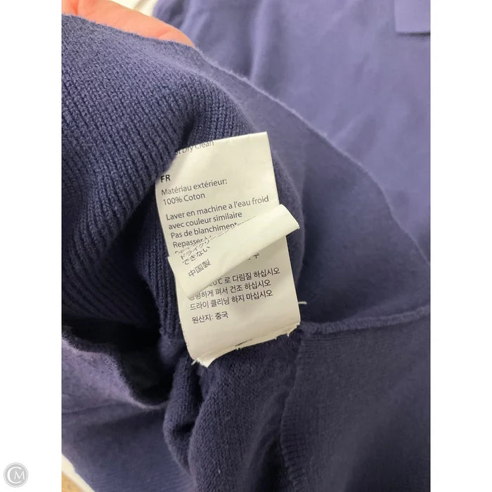 Athletic Top Short Sleeve By Cma In Navy, Size: M