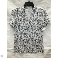 Athletic Top Short Sleeve By Puma In Black & White, Size: S
