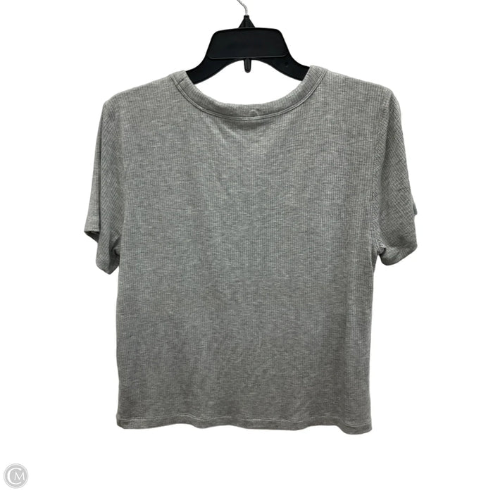 Athletic Top Short Sleeve By Lou And Grey In Grey, Size: Xl